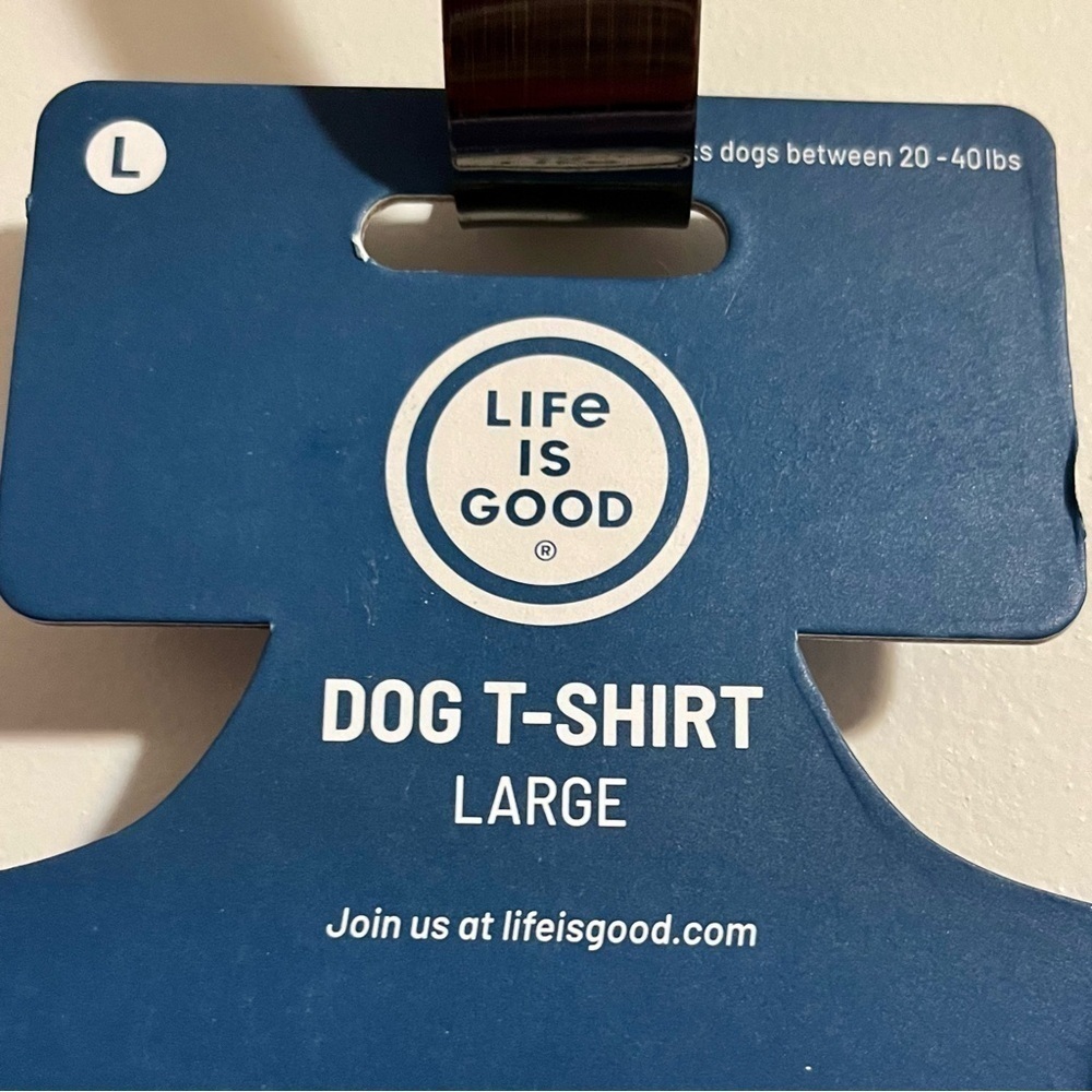 NWT New “LIFE IS GOOD” Have a Nice Daisy Large Dog shirt. Dogs 20-40 lbs. - Picture 4 of 5